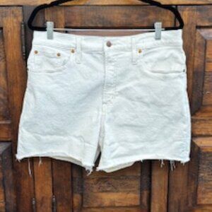 Madewell - The Perfect Mid-length Jean Short - Off White - Size 31